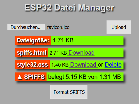 Esp32 Dateimanager